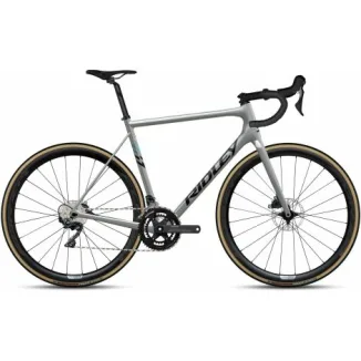 Ridley Helium SLX Disc Ultegra Carbon Road Bike - Battle Ship Grey / Black / M