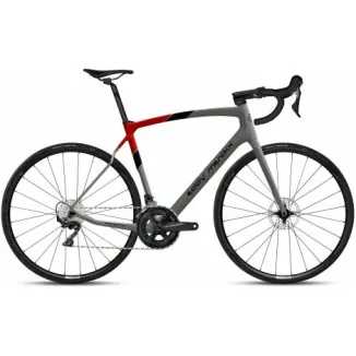 Ridley Mendrisio Ultegra Carbon Road Bike - 2023 - Empress Grey Metallic / Red / S