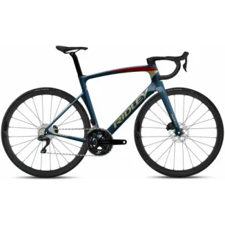 Ridley Noah Disc 105 DI2 Carbon Road Bike - Jeans Blue / Gold Metallic / S