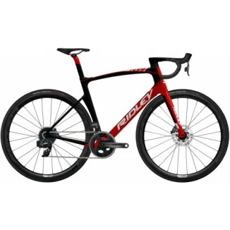 Ridley Noah Fast Disc Force AXS Carbon Road Bike - Red / Pearl White / Black / L