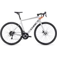 Cube Attain Pro Road Bike 2024 Silver/Orange