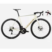 Orbea Orca M20i Team Road Bike 2024 Ivory White/Burgundy/Vulcano