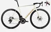 Orbea Orca M21e Team PWR Road Bike 2024 Ivory White Burgundy/Vulcano