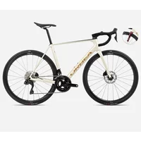 Orbea Orca M35 Road Bike 2024 Ivory White/Burgundy/Vulcano