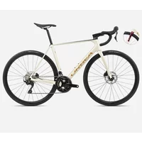 Orbea Orca M35i Road Bike 2024 Ivory White/Burgundy/Vulcano