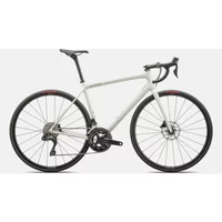 Specialized Aethos Comp Road Bike 2024 Gloss Dune White/Metallic Spruce