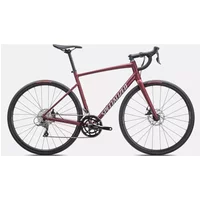 Specialized Allez E5 Disc Road Bike 2024 Satin Maroon/Silver Dust/Flo Red