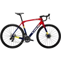 Trek Domane SLR 9 E tap Gen 4 Road Bike 2024 Team Replica Metalic Red Smoke/Blue Smoke Fade