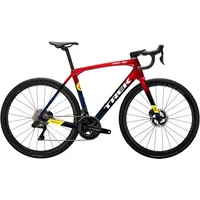 Trek Domane SLR 9 Gen 4 Road Bike 2024 Metallic Red Smoke/Blue Smoke Fade