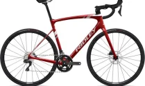 Ridley Fenix Disc Ultegra Carbon Road Bike - 2023 - Candy Red Metallic  / White / Battleship Grey / L