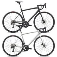 Specialized Aethos Comp Shimano 105 Di2 Carbon Road Bike 54cm  2023 54cm - Gloss Red Ghost Pearl over Dune White/Dune White