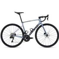 Giant Defy Advanced 1 Road Bike 2025 Large - Gloss Frost Silver/Cordovan