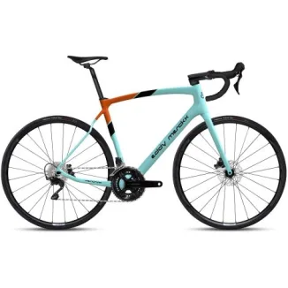 Ridley Mendrisio Shimano 105 - 2x12 105 - Carbon Road Bike - 2024 - Soft Blue / Orange / S