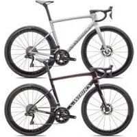 Specialized S-works Tarmac Sl8 Shimano Dura-ace Di2 Carbon Road Bike  2025 49cm - Gloss Dove Grey/Silver Dust Blurred Impasto/Black Pearl